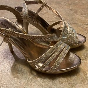 Silver Slipper Heels